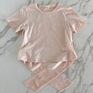 Club Monaco tie-back t shirt